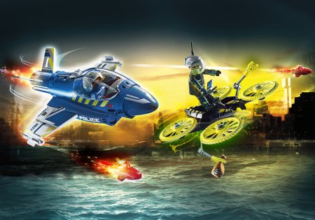 PLAYMOBIL CITY ACTION Policijos lėktuvas su dronu, 70780 70780