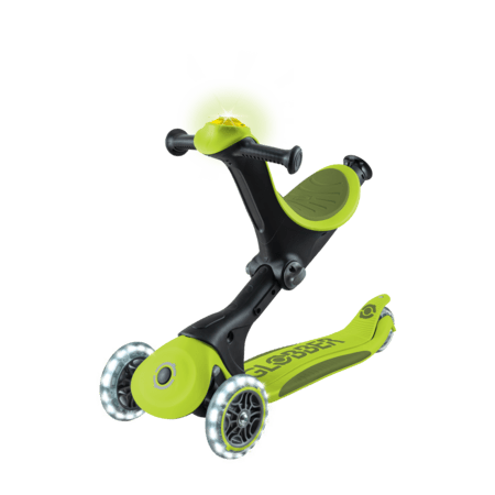 GLOBBER paspirtukas Go Up Deluxe Lights, laimo žalia, 748-606 