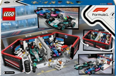 60444 LEGO® City Project Alicia 2025 F1® garažas ir Mercedes-AMG bei Alpine automobiliai 