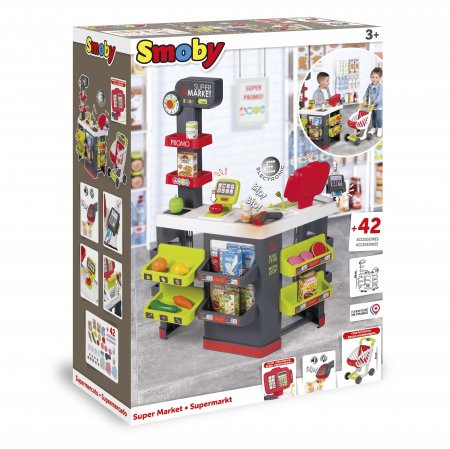 SMOBY prekybos centro rinkinys su 42 priedais, 7600350234 7600350234