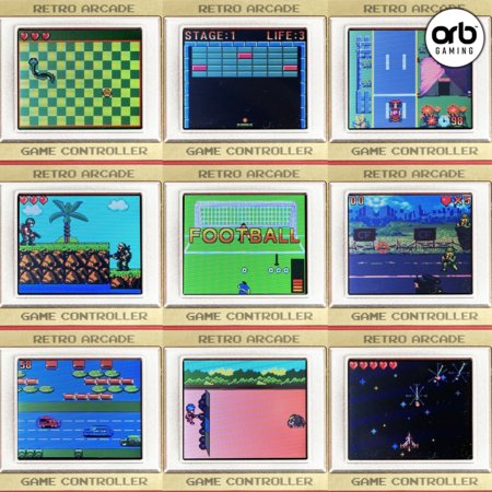 Orb Retro nešiojama žaidimų konsolė, 150 žaidimų, OR-RETARCCTL 