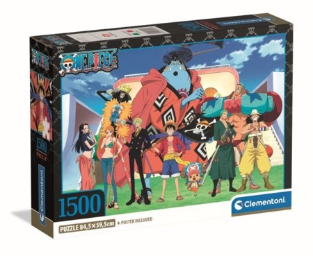 CLEMENTONI dėlionė One Piece, 1500 det., 31746 