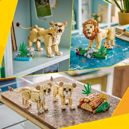 31386 LEGO® Creator Laukiniai gyvūnai: didingasis liūtas 