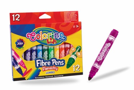 COLORINO JUMBO flomasteriai 12 vnt, 42651PTR 
