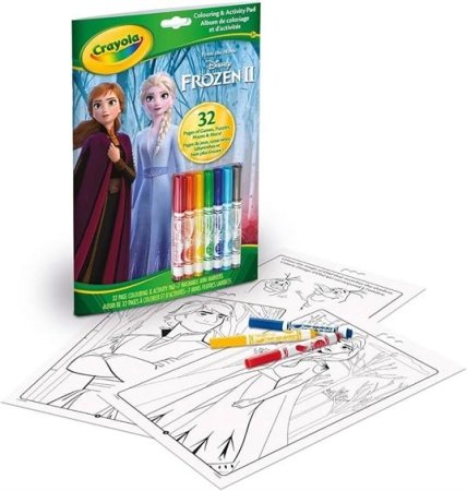 CRAYOLA kūrybinis rinkinys Color & Activity, Disney Frozen, 04-5900G 