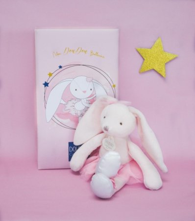 DOUDOU ET COMPAGNIE minkšta lėlė- balerina kiškis 30cm, DC3972 
