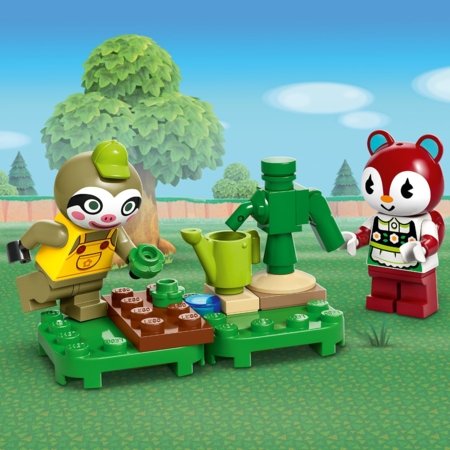 77054 LEGO® Animal Crossing™ Leif furgonas ir sodo prekių parduotuvė 