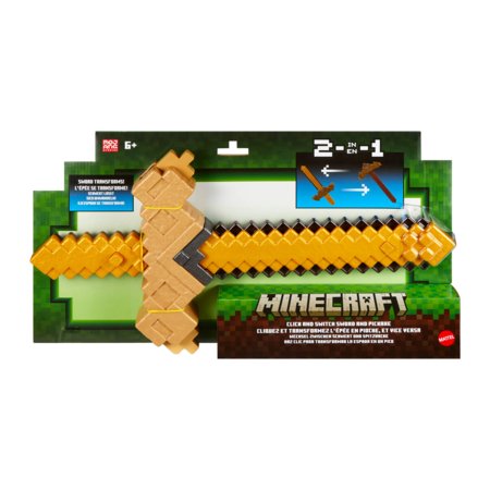 MINECRAFT transformuojamas kardas–kirtiklis, 43 cm, JKC15 