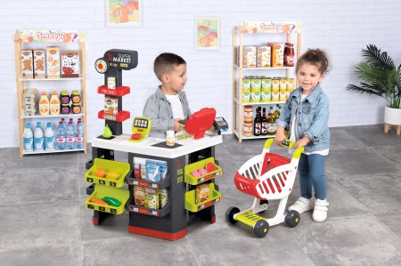 SMOBY prekybos centro rinkinys su 42 priedais, 7600350234 7600350234