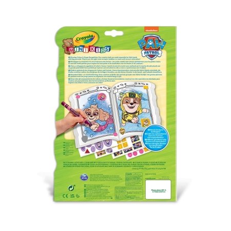 CRAYOLA MINIKIDS kūrybinis rinkinys Paw Patrol Colour & Shapes Activity Book, 81-1373G 