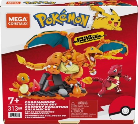 MEGA CONSTRUX POKEMON konstruktorius Charmander evoliucija, HFG06 HFG06