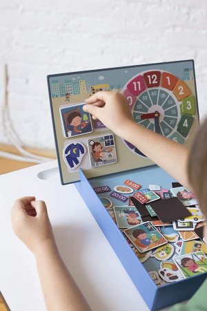 APLI KIDS magnetinis žaidimas-dėlionė "Valandos", APLI18573 APLI18573