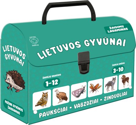 Žaidimų lagaminas "Lietuvos gyvūnai"LT, 0227 