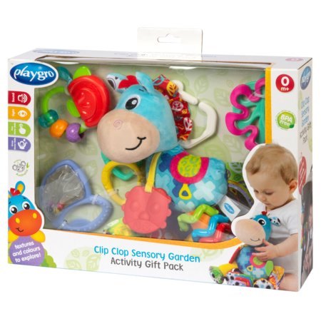 PLAYGRO veiklos žaislų rinkinys Clip Clop Sensory Garden Activity, 0188178 