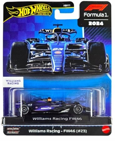 HOT WHEELS PREMIUM 1:64 lenktyninis Williams Racing 43 automodeliukas, JBM20 