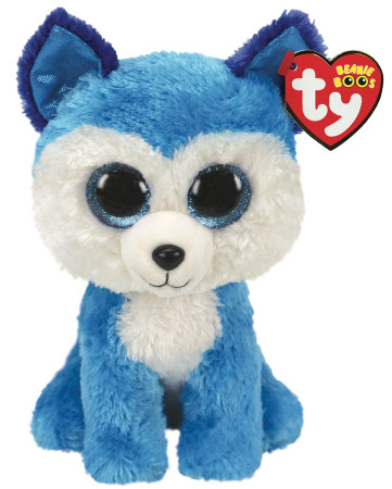 TY Beanie Boos pliušinis mėlynas haskis PRINCE 15cm, TY36310 TY36310