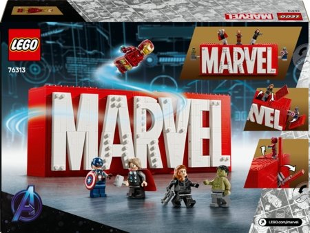 76313 LEGO® Super Heroes Marvel MARVEL logotipas ir minifigūrėlės 