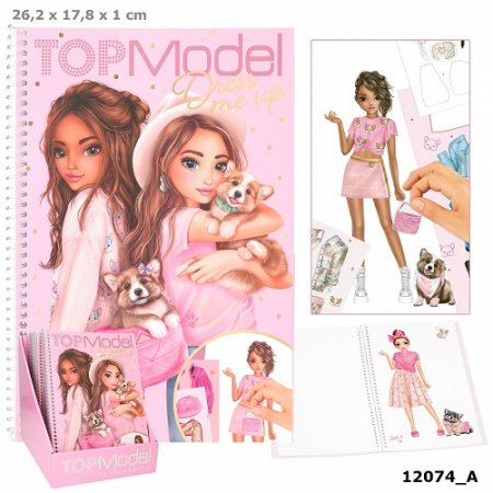 TOPMODEL Dress Me Up Big lipdukų knyga, 12074 12074