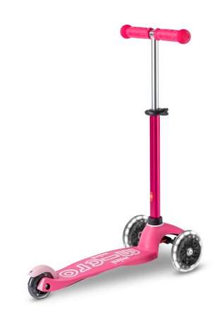 MICRO paspirtukas Mini Micro Deluxe LED Pink, MMD075 