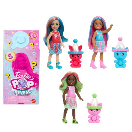 BARBIE Čelse's Pop Reveal Animal Party siurprizų rinkinys, JCN89 