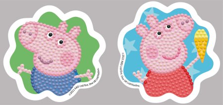 DIAMOND DOTS kūrybinis rinkinys piešimas deimantais Peppa Pig, DTZ10.010 DTZ10.010