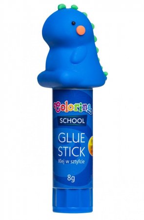 COLORINO pieštukiniai klijai 8g dinozauras asort., 84750PTR 84750PTR