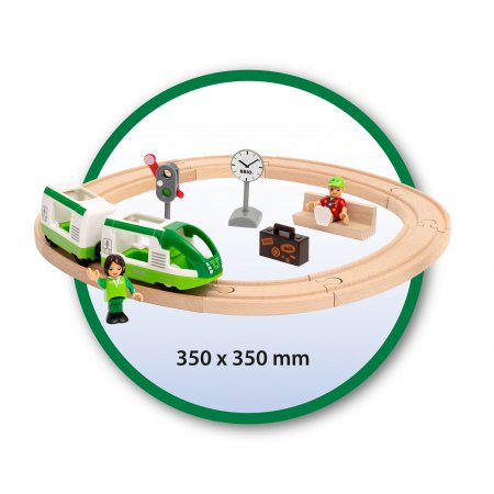 BRIO traukinio rinkinys su bėgiais, 33847 33847