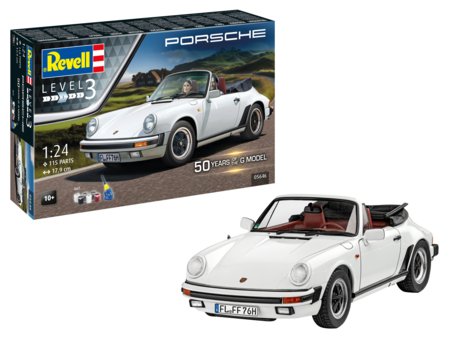 REVELL Porsche 911 G-Model Cabrio 50th anniversery automodelis, 05646 