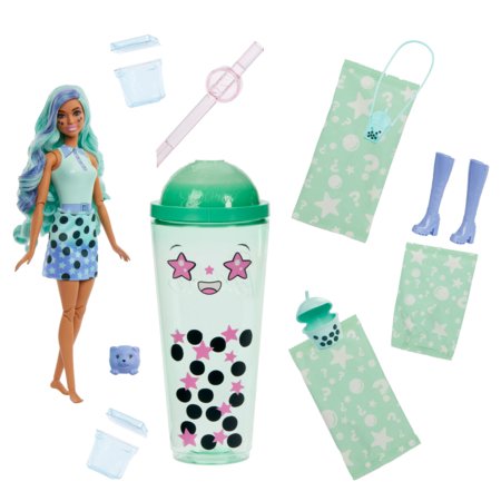 BARBIE POP Reveal green tea siurprizų rinkinys, burbulinės arbatos serija, HTJ21 