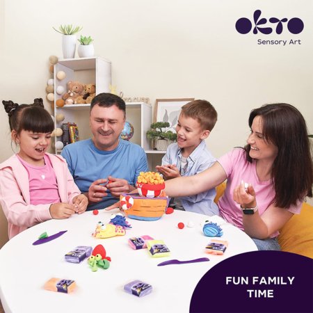 OKTO 36 spalvų kūrybinis rinkinys su ore džiūstančiu modelinu, ETC70149 
