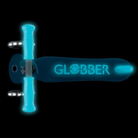 GLOBBER paspirtukas Primo Plus Glow Lights, mėlynas, 443-100 