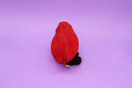 FLIPETZ pliušinis žaislas - rožė širdelėje, Poppy red, 80400 