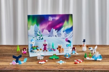PLUS PLUS advento kalendorius SANTA'S NORTHERN LIGHTS ADVENTURE, 4337 