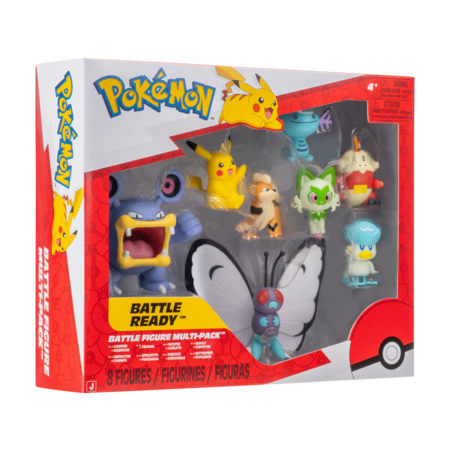 POKEMON veiksmo figūrėlių rinkinys, 8 vnt., PKW4100 