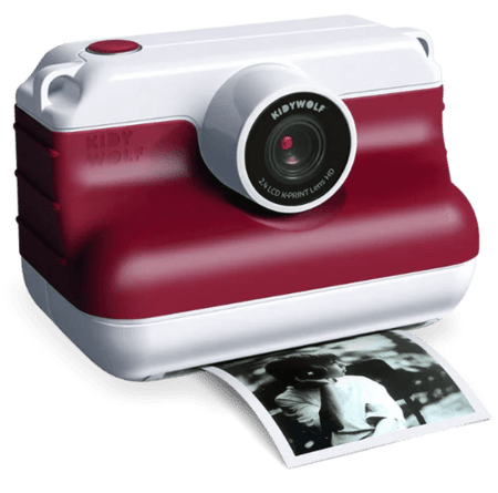 KIDYWOLF KIDYWOLF momentinis fotoaparatas su terminiu spausdinimu, raudonas, K-PRINT-RD 