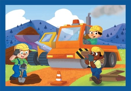 CLEMENTONI dėlionė Busy at Work, 4in1, 21741 