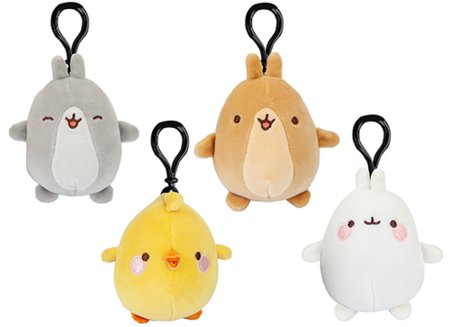 Pliušinis Molang pakabukas 10cm asort., 466310 