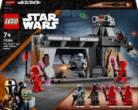 75386 LEGO® Star Wars™ Mandalorian Paz Vizsla™ ir Mofo Gideono kova 