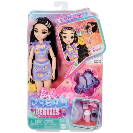 BARBIE Dream Besties Roller Skate lėlė – Renee, JFX99 