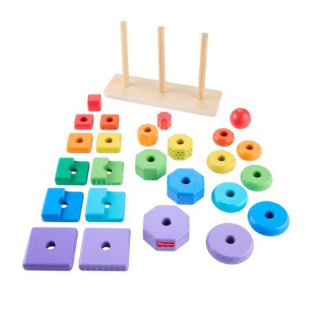FISHER PRICE mediniai statymo bokšteliai, HXT76 