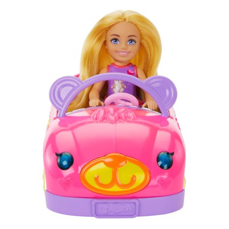 CHELSEA TEDDY CAR lėlytės ir automobiliuko rinkinukas, HXN05 