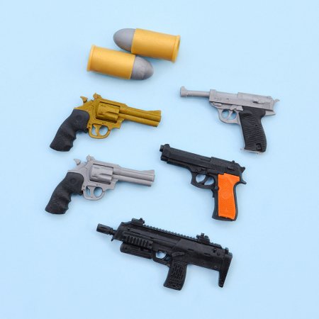 IWAKO trintukų-dėlionių rinkinys Model Gun, 4991685130143 4991685130143