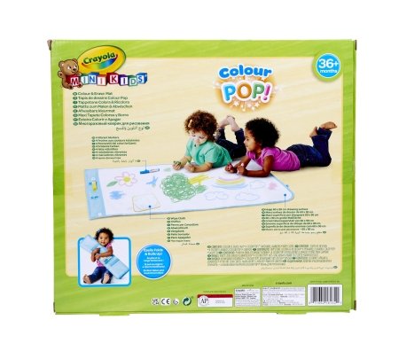 CRAYOLA MINIKIDS piešimo kilimėlis Color & Erase Mat, 81-8132 