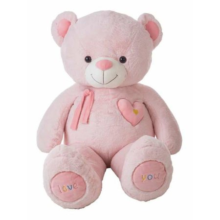 LLOPIS OSO VALENTIN ROSA pliušinis meškiukas 115 CM, 10704 