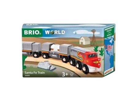 BRIO traukinys TRAINS OF THE WORLD : SANTA FE TRAIN, 36089