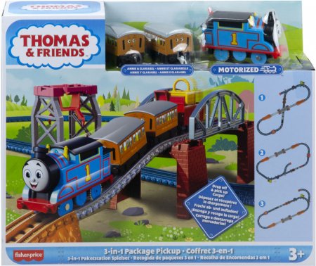 THOMAS & FRIENDS trasa 3 in 1 su motorizuotu garvežiuku, HGX64 HGX64