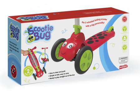 MOOKIE paspirtukas Scootie bug Beetle, raudonas, 8561 8561