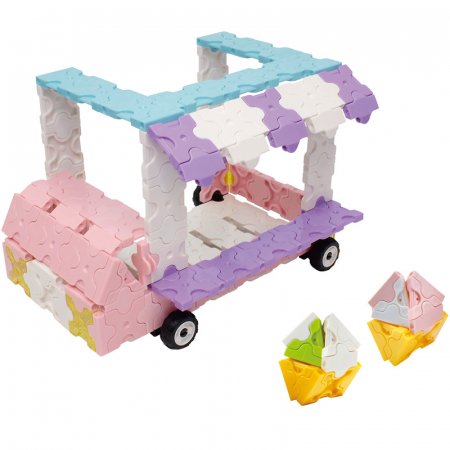 LAQ japoniškas konstruktorius Sweet Collection Ice Cream Wagon, 4952907006950 4952907006950