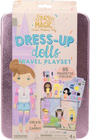 STORY MAGIC  kūrybinis rinkinys Dress-Up Dolls Travel Playset , 201242 