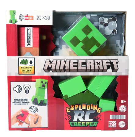 MINECRAFT figūrėlė – sprogstantis RC Creeper, HRR48 